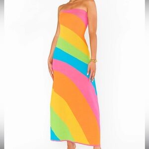 Show Me your Mumu Island Nights Tube Dress Rainbow Size Medium